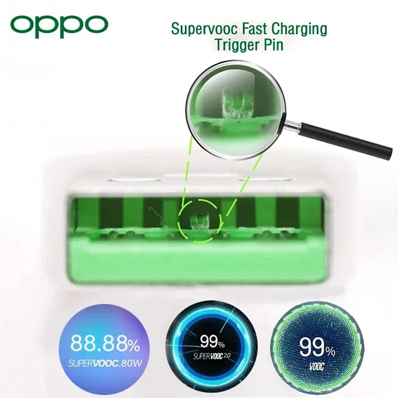 Original OPPO Cable Usb Type C Super Vooc Fast charging Charger Wire OPPO Find X5 X6 X3 Pro N2 Flip Reno10 8 7 6 Pro A77 A78 A98