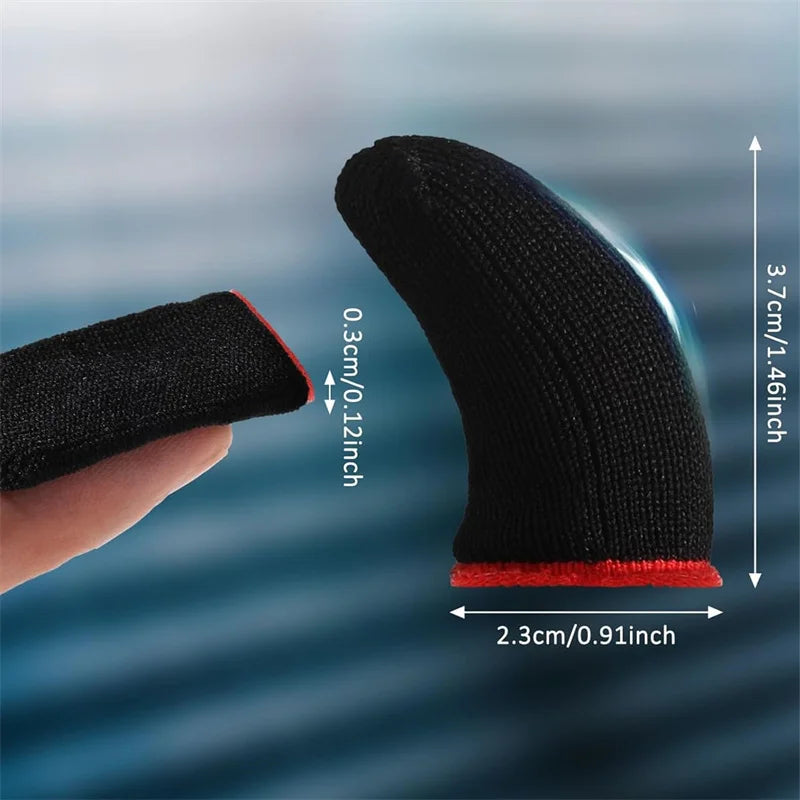 20Pcs Phone Gaming Finger Sleeves Game Hand Controller Gloves Anti Sweat Breathable Seamless Touchscreen Finger Cover