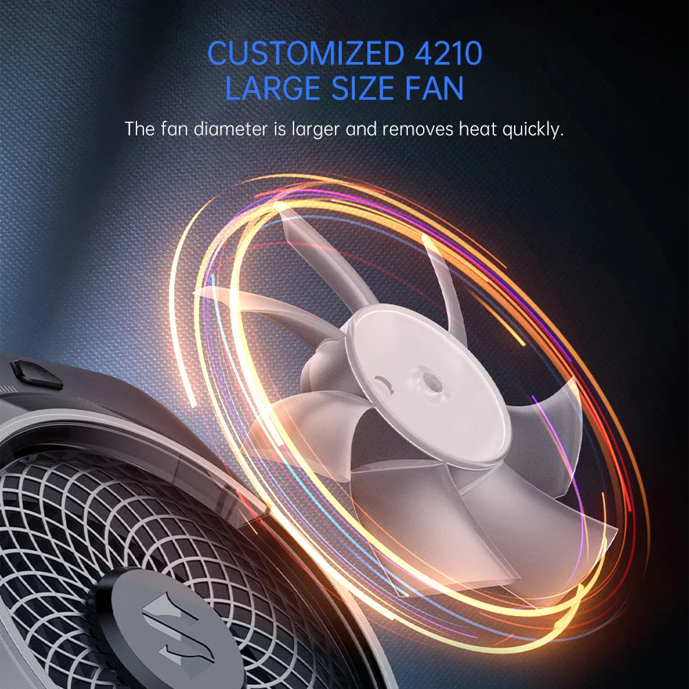 Black Shark Magnetic/Back Clip Phone Cooler 4 Pro Gaming Air Cooler Radiator Cooling Fan Turbo With RGB Light For Android iOS