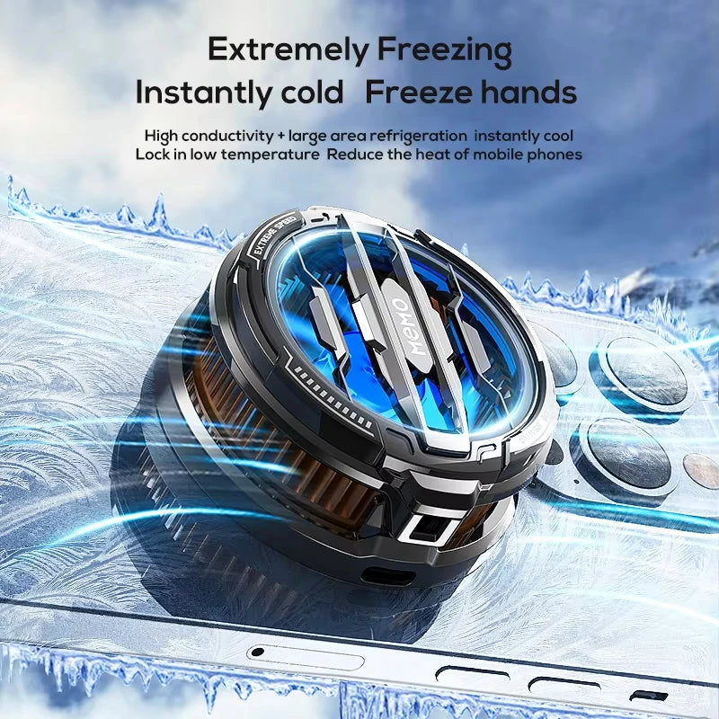 Magnetic Phone Cooler 15W RGB Modes Radiator Cooling For IPhone 15 Pro Android Ipad Genshin Impact Gaming Live Streaming 2 In 1