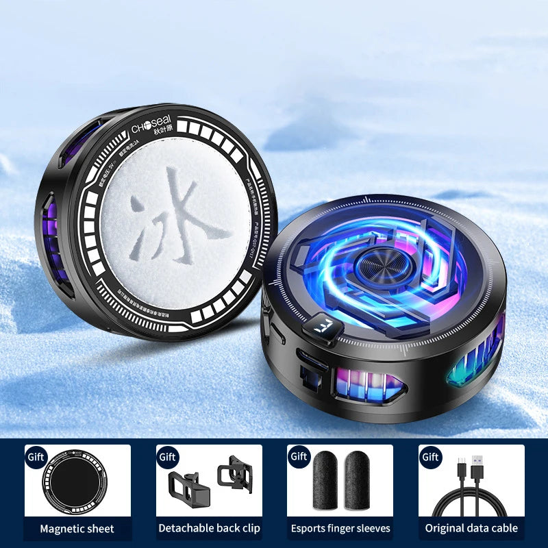 Magnetic Game Cooler Mobile Phone Semiconductor Cooling Fan Radiator 3 Gear Adjustable Cool Heat Sink For Phone Android