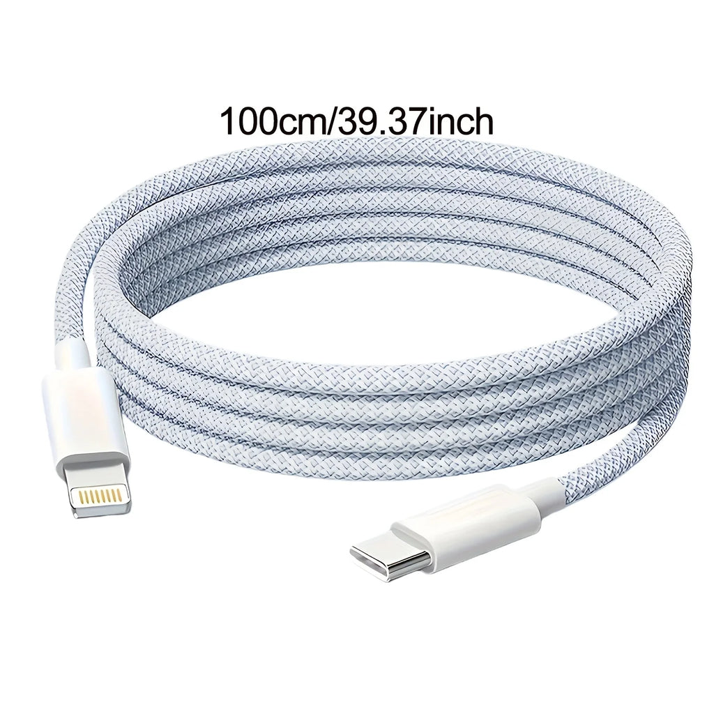Fast Charging Cable for Iphone 14, 13, 12, 11 Pro Max, XS MAX, XR, X, 8, 7, Plus, 6S Plus/ Quick Charge Cord/ Compact