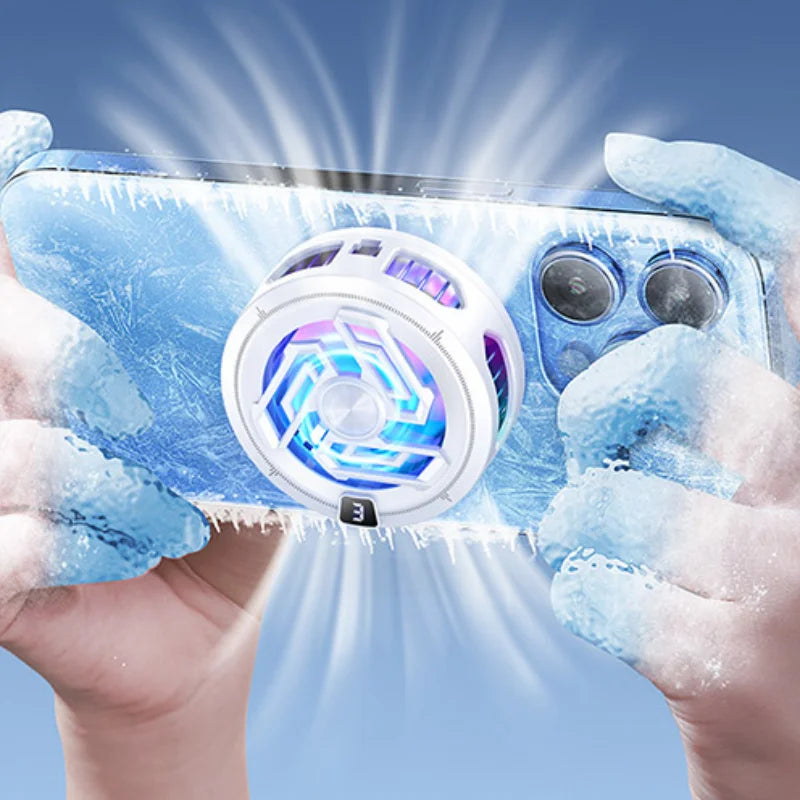 Magnetic Game Cooler Mobile Phone Semiconductor Cooling Fan Radiator 3 Gear Adjustable Cool Heat Sink For Phone Android