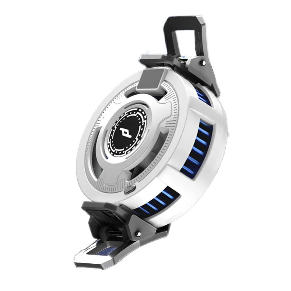 ABS Magnetic Phone Cooler Detachable Digital Display Back Clip Type Cooler 3 Speed Type C Interface Semiconductor Cooling Fan