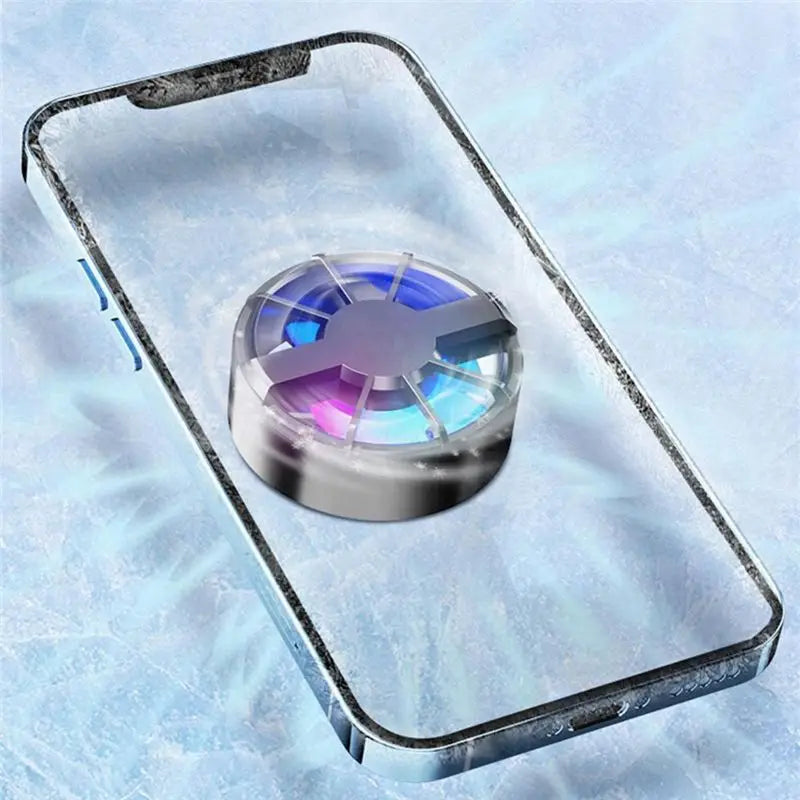 Magnetic Mobile Phone Cooler for Gaming Radiator Low Noise Fast Heat Dissipation Portable Cooling Fan Cooler for Phone-A