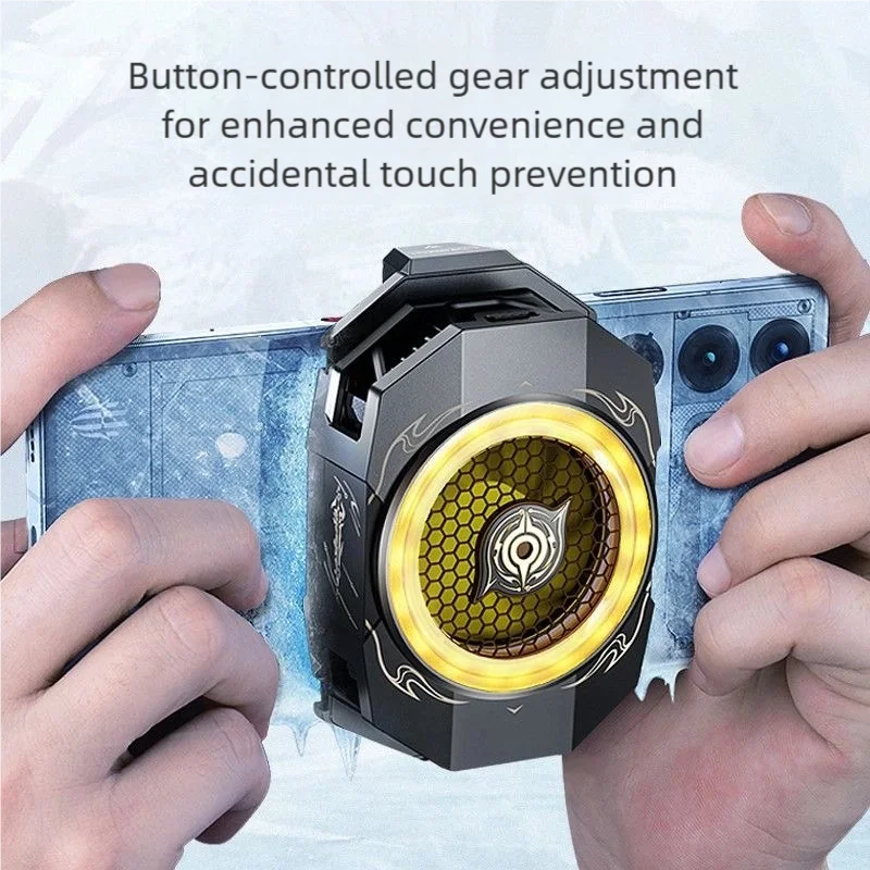 Mobile Cooler 6 30W Fast Heat Dissipation Game Cooling Fan For Iphone Android RGB Mobile Phone Radiator Game Accessories