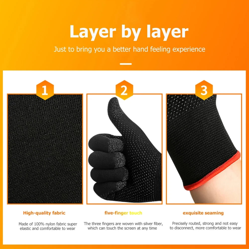 Sensitive Touch Finger Sleeve Game Controller Gaming Finger Gloves Game Finger Cover Fingertip Gloves Gaming Thumb Sleeve