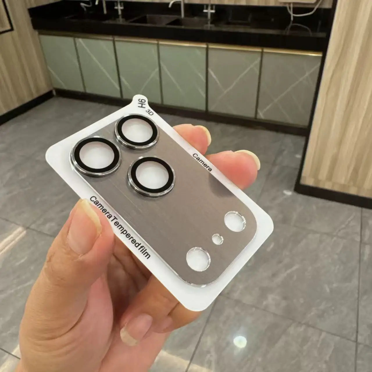 1Set Full Cover Metal Camera Protection Glass For IPhone 17 Pro Max Lens Cover Glass For IPhone 17 Air Lens Metal Ring Film